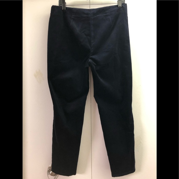 TALBOTS HERITAGE Velvet Pants Dark Navy Blue 12 WP - Picture 13 of 14